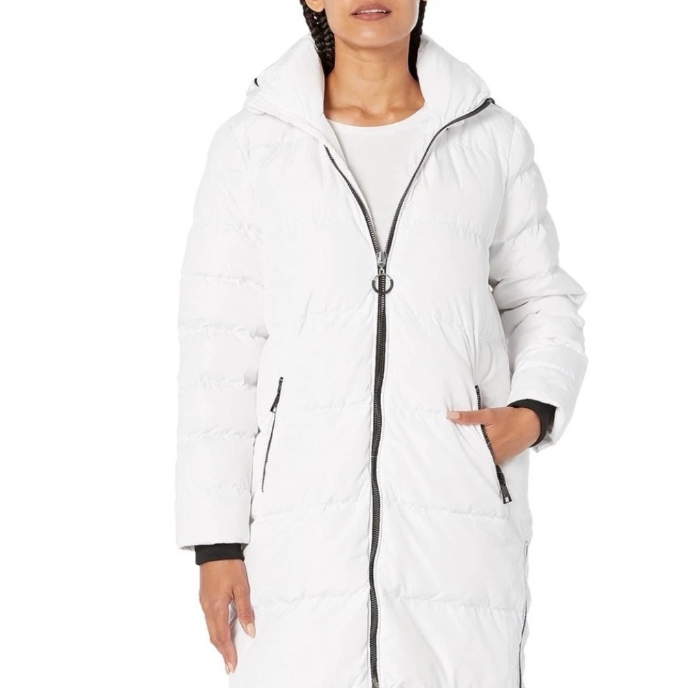 Karl Lagerfeld White Puffer Coat - Picture 2 of 4